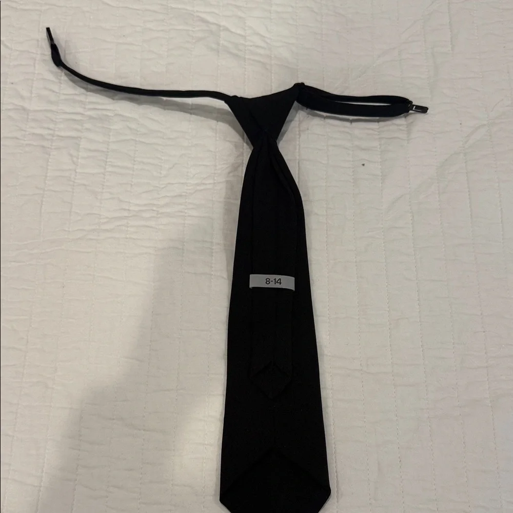 Kids Classic Black Necktie